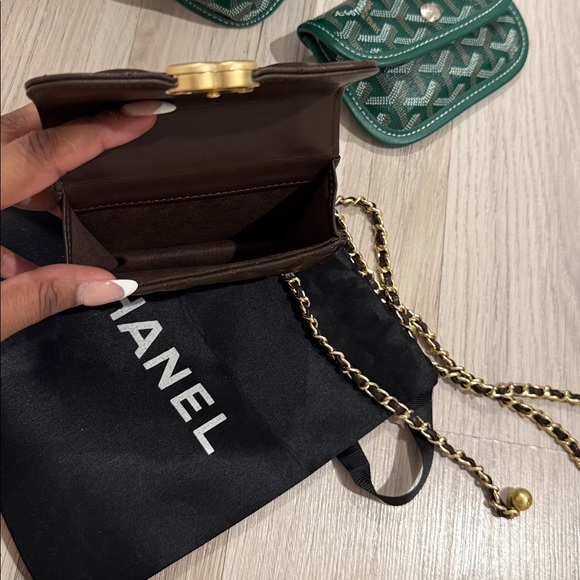 Chanel Dark Brown Quilted Mini Bag with Gold Chain - Picture 11 of 14